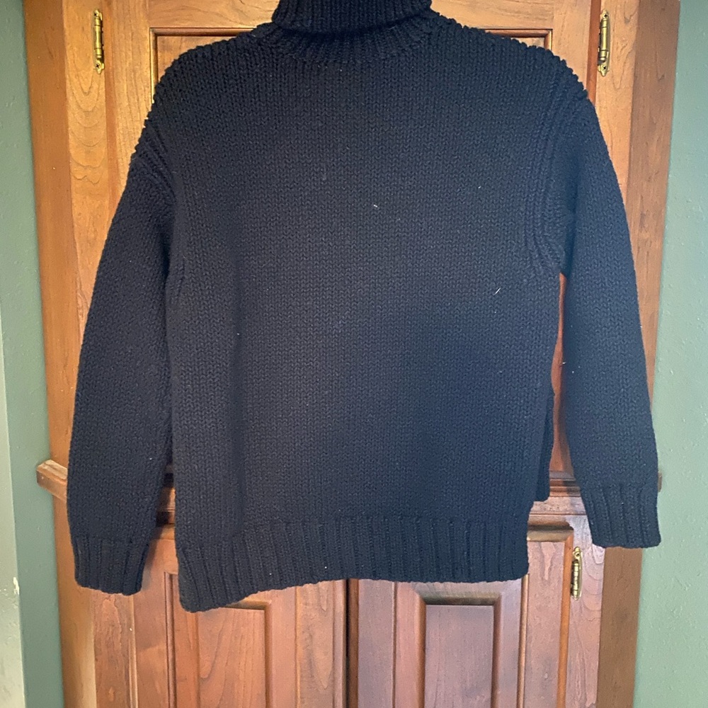 A.L.C. Black/Blue Turtleneck Sweater